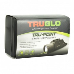 View 4 - Truglo Tru-Point Laser, Fits Picatinny, Green Finish, Quick-detach Lever, Battery TG7650G