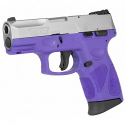 View 3 - Taurus G2C2C, Double Action Only, Compact Pistol, 9MM , 3.2" Barrel, Polymer Frame, Dark Purple Frame, Stainless Slide, Adjusta