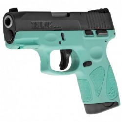 View 3 - Taurus G2S, Semi-automatic, Sub Compact Pistol, 9MM, 3.25" Barrel, Polymer Frame, Cyan/Black Finish, Adjustable Sights, 7Rd, 2