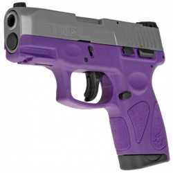 View 3 - Taurus G2S, Semi-automatic, Sub Compact Pistol, 9MM, 3.25" Barrel, Polymer Frame, Dark Purple/Stainless Finish, Adjustable Sigh