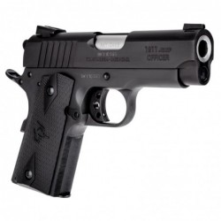 View 3 - Taurus 1911, Semi-automatic, Officer Size, 45 ACP, 3.5" barrel, Steel Frame, Black Finish, 8Rd, Novak 1-191101OFC