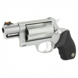 View 3 - Taurus Judge, Public Defender, Medium Frame, 410 Gauge/45LC, 2" Barrel, 2.5" Chamber, Steel Frame, Stainless Finish, Rubber Gri