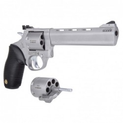 View 3 - Taurus 692, Revolver, Medium Frame, 357Mag/38Spl/9MM, 6.5" Barrel, Steel Frame, Stainless Finish, Rubber Grips, 7Rd 2-692069