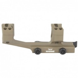 View 3 - Warne Scope Mounts Quick Detach Cantilever Mount, 1", Fits AR Rifles, Extended Skeletonized, Dark Earth Finish QDXSKEL1DE