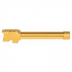 View 3 - ZEV Technologies Pro Barrel, Threaded, 9MM, For Glock 17 (Gen1-4), Gold Finish BBL-17-PRO-TH-GLD