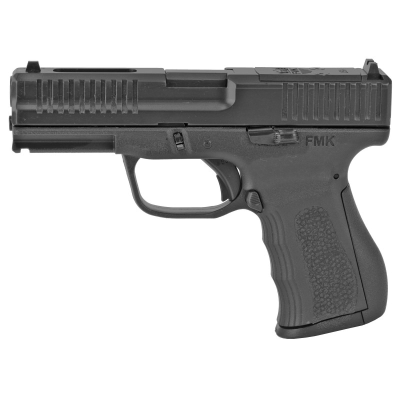 FMK Firearms Elite Pro, Striker Fired, Compact, 9MM, 4" Barrel, Polymer Frame, Optic Ready Slide, Black Finish, Burris Fastfire