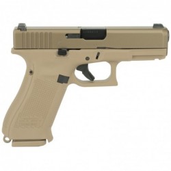 View 2 - Glock 19X, Striker Fired, Compact, 9MM, 4.02" Marksman Barrel, Polymer Frame, Coyote Finish, Glock Night Sights, Coyote Color P