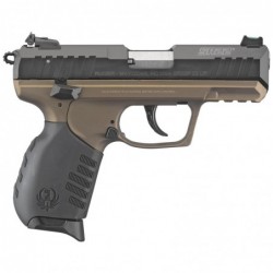 Ruger SR22, Rimfire Pistol, 22 LR, 3.5" Barrel, Black Anodize Finish, Burnt Bronze Cerakote Polymer Frame, 10Rd, 2 Mags, Willia