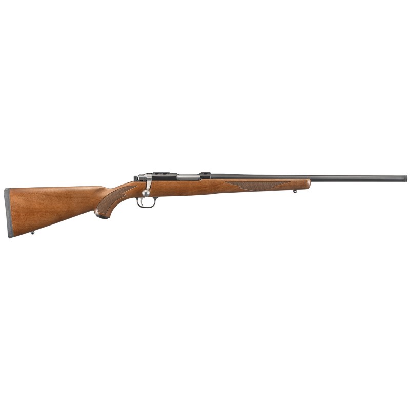 Ruger 77/17, Bolt Action, 17 Winchester Super Magnum, 20", Blued Threaded Barrel, Walnut Stock, Right Hand, Scope Rings Include