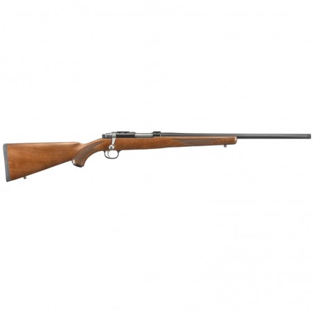 Ruger 77/17, Bolt Action, 17 Winchester Super Magnum, 20", Blued Threaded Barrel, Walnut Stock, Right Hand, Scope Rings Include