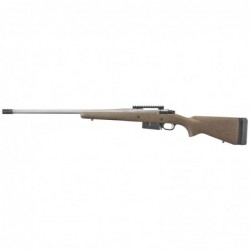 Ruger Hawkeye Long Range Hunter, Bolt Action, 6.5 Creedmoor, 22" Hammer Forged Barrel, Hawkeye Matte Stainless Finish, Speckled