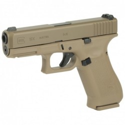 View 3 - Glock 19X, Striker Fired, Compact, 9MM, 4.02" Marksman Barrel, Polymer Frame, Coyote Finish, Glock Night Sights, Coyote Color P