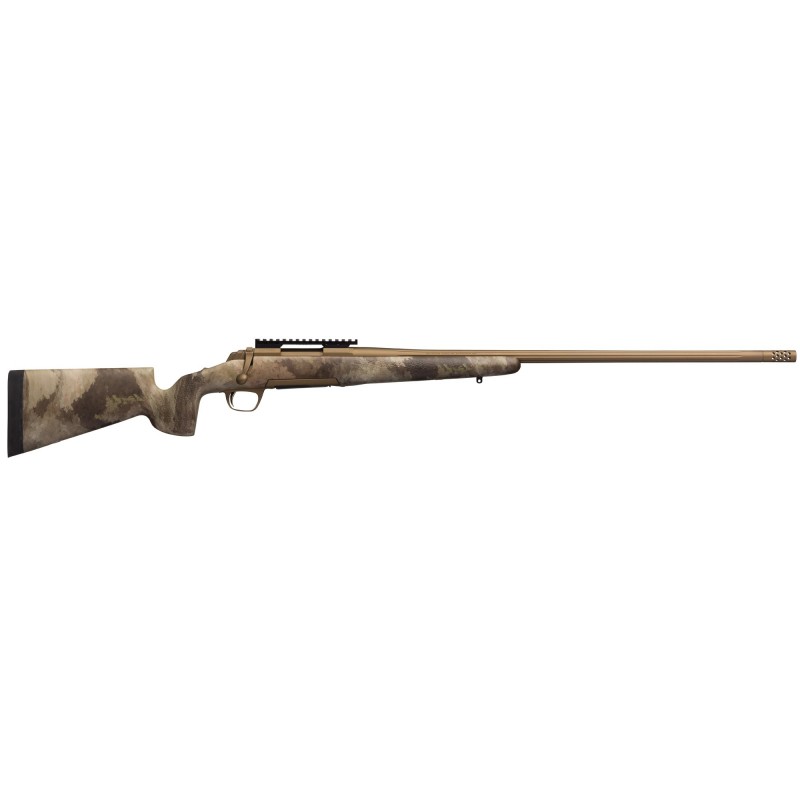 Browning X-Bolt, Hell's Canyon Long Range, Bolt Action, 300 Win, 26" Barrel, Burnt Bronze Finish, McMillian ATACS AU Composite