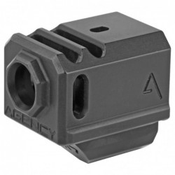 Agency Arms Gen4 Compensator, Features two chamber design-2 vertical ports and 2 side venting ports, Front sight hole, Two set