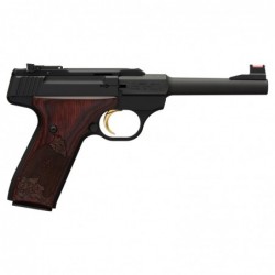 View 2 - Browning Buck Mark, Challenge, Semi-automatic, 22LR, 5.5" Barrel, Aluminum Frame, Black Finish, Rosewood Grips, 10Rd, Fiber Opt