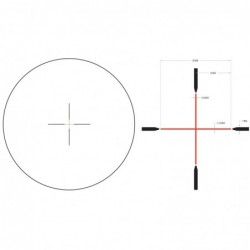 View 4 - Trijicon Credo HX 1-4x24 Second Focal Plane Riflescope with Red Standard Duplex