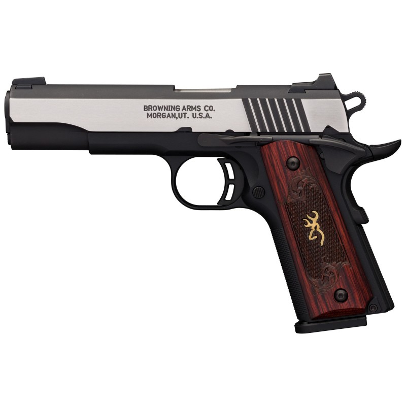 Browning 1911-380, 85% Scale Of Original 1911, Black Label, Semi-automatic, Full Size, 380ACP, 4.25" Barrel, Polymer Frame, Bla