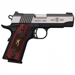 View 2 - Browning 1911-380, Black Label, Medallion, Pro Compact, Semi-automatic, 380ACP, 3.63" Barrel, Aluminum Frame, Black And Stainle