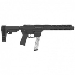 View 2 - Black Rain Ordnance ION9, Semi-automatic Pistol, 9MM, 8.75" Barrel, Aluminum Frame, Black Finish, SB Tactical SBA3 Pistol Stabi