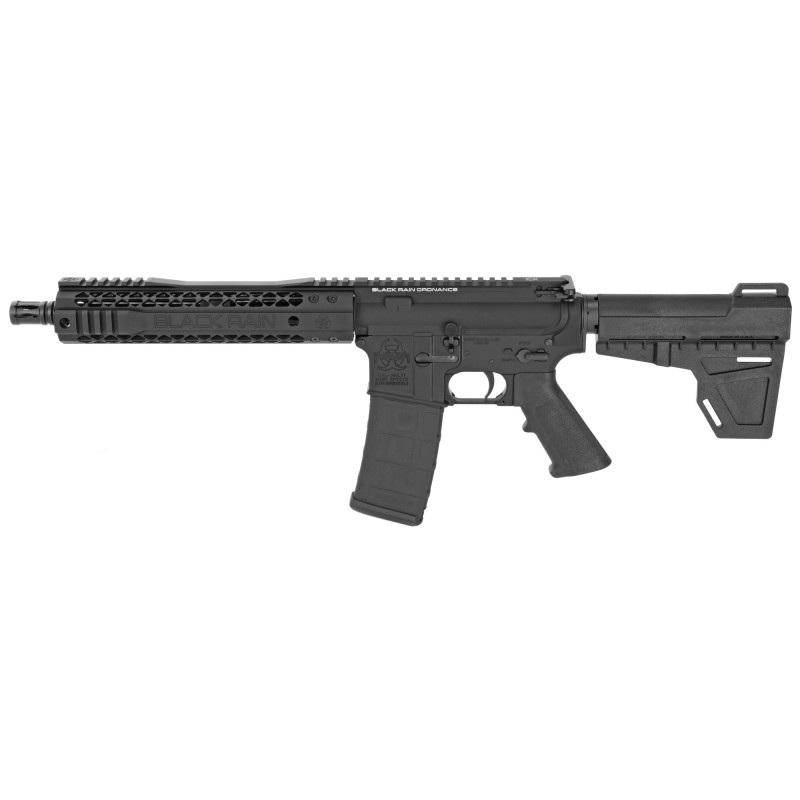 Black Rain Ordnance SPEC15, Semi-automatic Pistol, 300 Blackout, 10.5" Barrel, Aluminum Frame, Black Finish, Shockwave Blade, 3