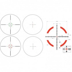 View 4 - Trijicon Credo HX 1-8x28 First Focal Plane Riflescope with Red/Green MOA Segmented Circle