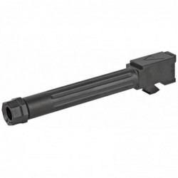 Agency Arms Mid Line Barrel, 9MM, Black Nitride Finish, Threaded And Fluted, Fits Glock 17 Gen 5 MGL17G5T-FDLC
