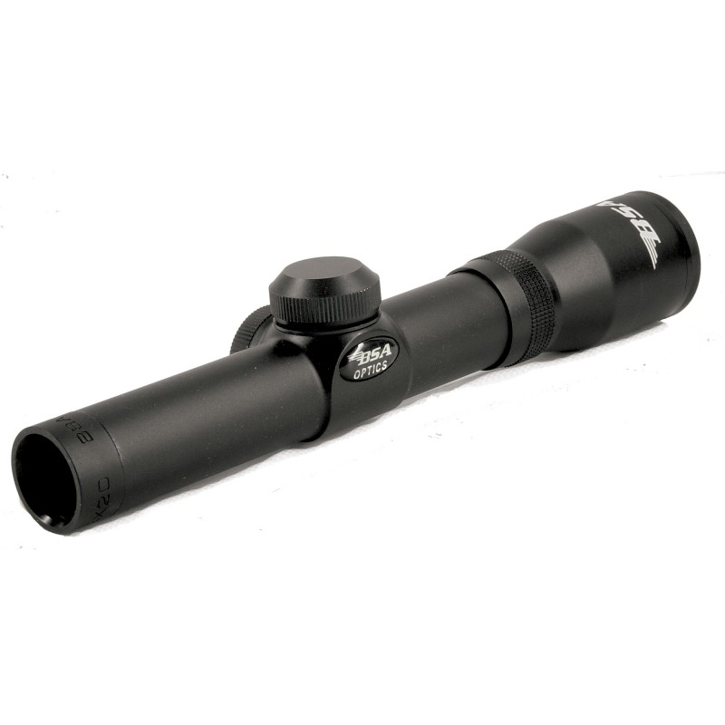 BSA Optics Pistol Handgun Scope, 2X20, 1", Standard Reticle, 1 MOA, Matte Finish PS2X20