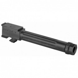 View 2 - Agency Arms Mid Line Barrel, 9MM, Black Nitride Finish, Threaded And Fluted, Fits Glock 19 Gen 5 MLG19G5T-FDLC