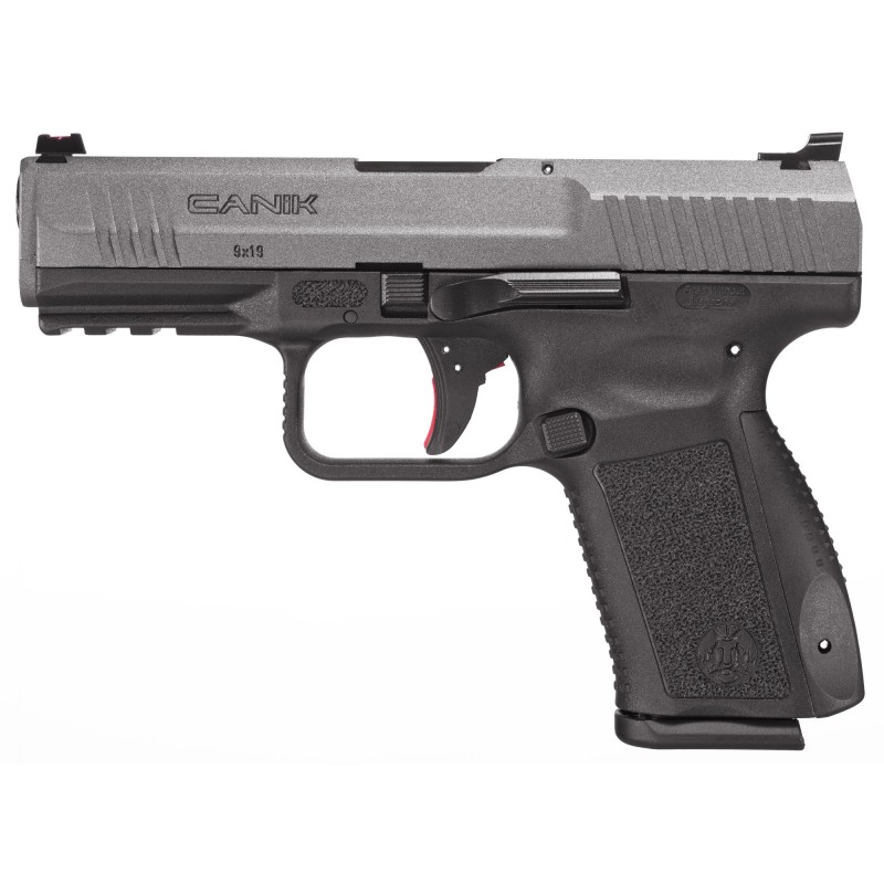 CANIK TP9SF Elite, Striker Fired, 9MM, 4.19" Match Grade Barrel, Polymer Frame, Tungsten Grey Finish, Warren Tactical Sights Wi