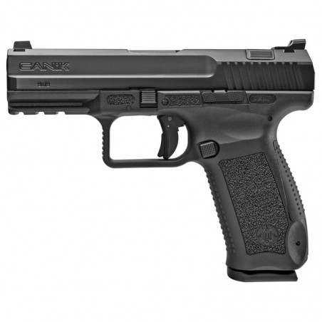 CANIK TP9DA, Striker Fired, Double/Single Action, 9MM, 4.07" Match Grade Barrel, Polymer Frame, Black Finish, Dovetail Sights,