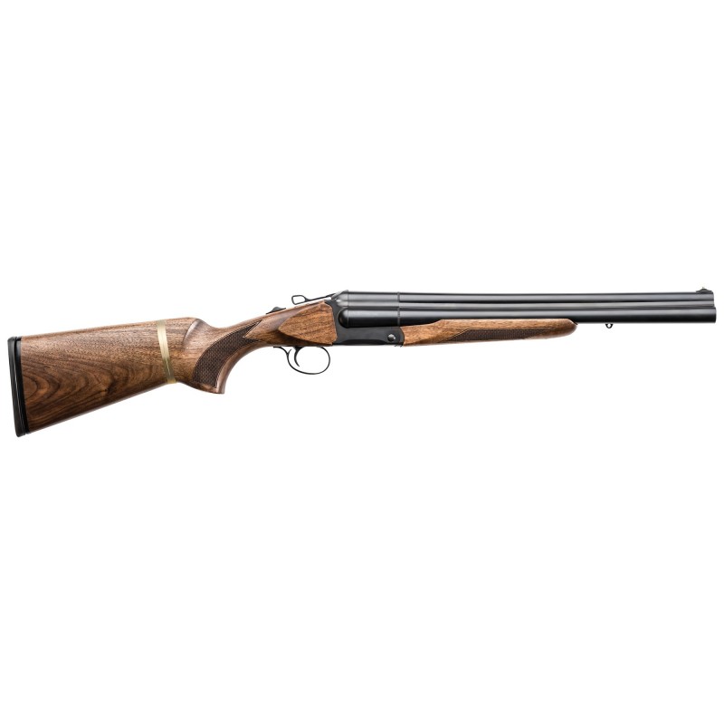 Charles Daly Tripple Threat, Over/Under, 12Ga 3", 18.5" Barrel, Black Finish, Walnut Stock, Fixed Fiber Optic Front Sight, 3 Ro