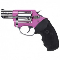 Charter Arms Chic Lady, 38 Special, 2" Barrel, Steel Frame, Pink/Polished Stainless Finish, Rubber Grips, Fixed Sights, 5Rd, Pi