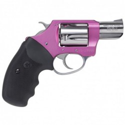 View 2 - Charter Arms Chic Lady, 38 Special, 2" Barrel, Steel Frame, Pink/Polished Stainless Finish, Rubber Grips, Fixed Sights, 5Rd, Pi
