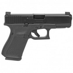 View 2 - Glock 19 GEN 5 Semi-automatic Striker Fired Compact 9MM 4.02" Matte 10Rd 3 Mags Night Sights PA1950301AB Polymer Matte