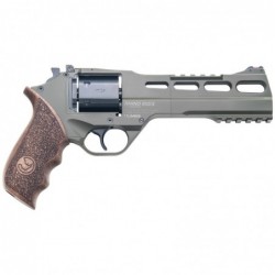 Chiappa Firearms Rhino, 60DS, Revolver, Double Action/Single Action, 357 Magnum, 6" Barrel, Alloy Frame, OD Green Finish, Walnu