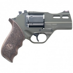 Chiappa Firearms Rhino, 30DS, Revolver, Double Action/Single Action, 357 Magnum, 3" Barrel, Alloy Frame, Hunter OD Green Finish