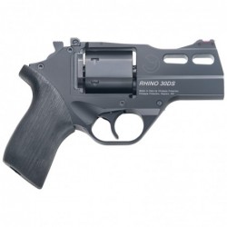 Chiappa Firearms Rhino, 30DS, Revolver, Double Action/Single Action, 357 Magnum, 3" Barrel, Alloy Frame, Black Finish, Rubber G