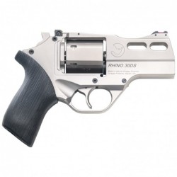 Chiappa Firearms Rhino, 30DS, Revolver, Double Action/Single Action, 357 Magnum, 3" Barrel, Alloy Frame, Nickel Finish, Rubber