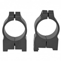 Warne Scope Mounts Permanent Attached Fixed Ring Set