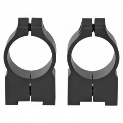 Warne Scope Mounts Permanent Attached Fixed Ring Set