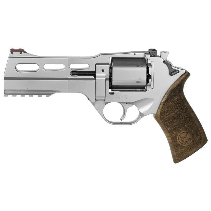 Chiappa Firearms Rhino Single Action Revolver, Single Action Only, 357 Mag, 5" Barrel, Alloy Frame, Nickel Finish, 3