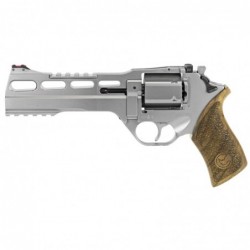 Chiappa Firearms Rhino Single Action Revolver, Single Action Only, 357 Magnum, 6" Barrel, Alloy Frame, Nickel Finish, 6Rd, 3 Mo