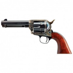 Cimarron Model P, Single Action Army, 357 Magnum, 4.75" Barrel, Steel Frame, Case Hardened Finish, Wood Grips, Fixed Sights, 6R