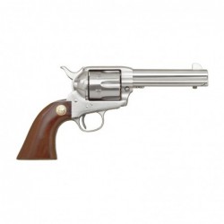 Cimarron Model P, Stainless Frontier, 45LC, 4.75" Barrel, Steel Frame, Stainless Finish, Wood Grips, Fixed Sights, 6Rd MP4500