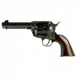 View 1 - Cimarron Frontier Revolver, Single Action, 357 Mag/ 38 Special, 4.75" Barrel, Steel Frame, Case Hardened Finish, Walnut Grips,