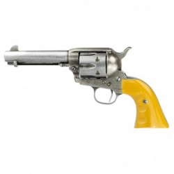 Cimarron Rooster Shooter Revolver, Single Action, 45LC, 4.75" Barrel, Steel Frame, Original Finish, Orange Grips, 6Rd RS410