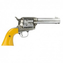 View 2 - Cimarron Rooster Shooter Revolver, Single Action, 45LC, 4.75" Barrel, Steel Frame, Original Finish, Orange Grips, 6Rd RS410