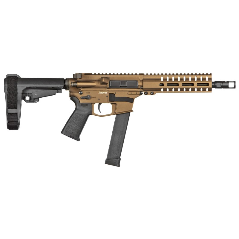 CMMG Banshee 300, Semi-automatic Pistol, 10MM, 8" Barrel, 1:16 Twist, Aluminum Frame, Burnt Bronze Cerakote, 30Rd Glock Magazin