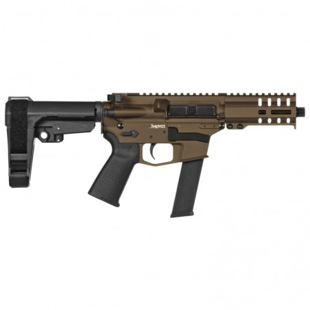 CMMG Banshee 300, Semi-automatic Pistol, 40 S&W, 5" Barrel, Aluminum Frame, Midnight Bronze Cerakote, 22Rd, CMMG RipBrace Pisto