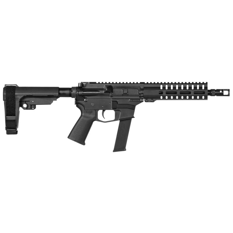 CMMG Banshee 200, Semi-automatic Pistol, 40 S&W, 8" Barrel, Aluminum Frame, Black Finish, 22Rd, CMMG RipBrace Pistol Brace, CMM